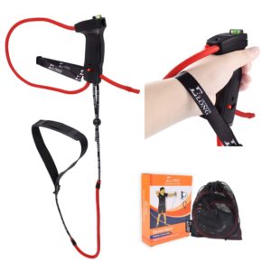 Archery Bow Trainer, Archery Draw Training Aid Strength Training, Anti-Break Latex Resistance Bands, Archery Exerciser Training Device for Recurve Bow Compound Shooting Kids Adults Beginner Experts