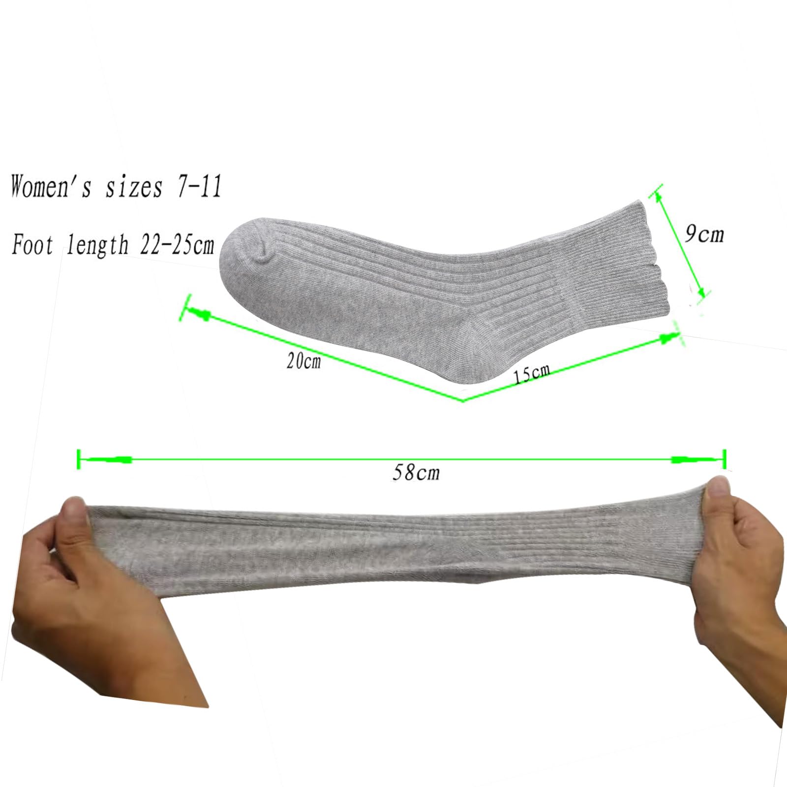 Jinboyoupin Women's loose cotton socks diabetes ankle socks varicose veins pregnant women, middle-aged sailor socks 5 pairs. (Grey five pairs)