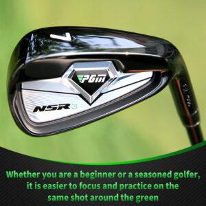 PGM Golf Clubs NSR III Golf Iron #7 Thru Gap Wedge with Graphite Shafts for Right-Handed Golfers - R Flex