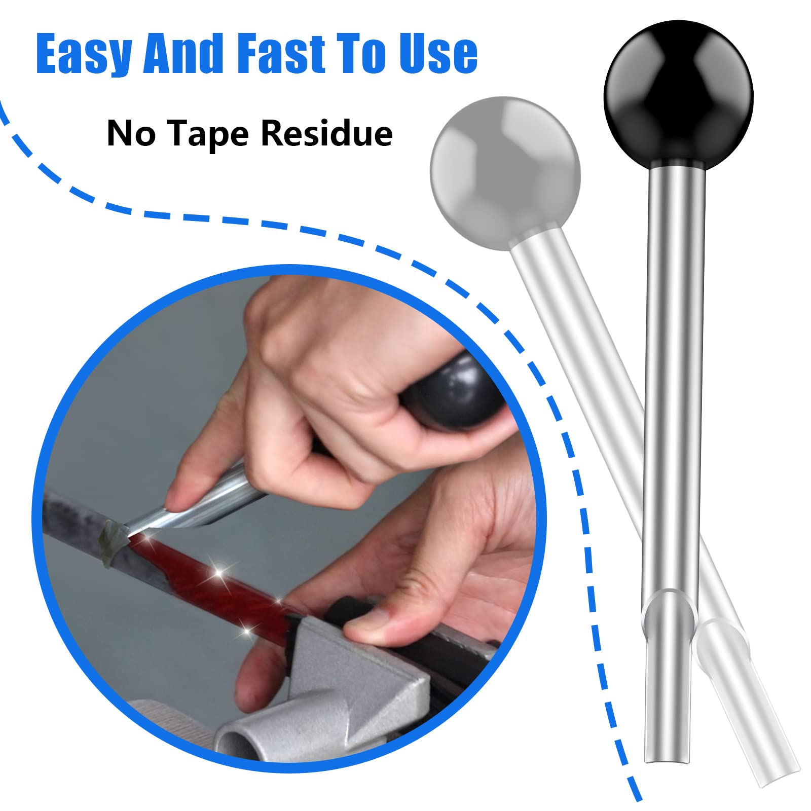 2thpart Golf Grip Tape Stripper Remove Tool, No Tape Residue Rapid Removal - Perfect for Regripping Graphite and Steel Shafts Golf Club Grip Repair Kits