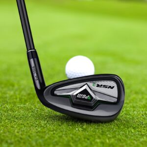 PGM Golf Clubs NSR III Golf Iron #7 Thru Gap Wedge with Graphite Shafts for Right-Handed Golfers - R Flex