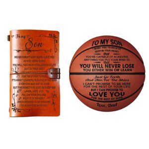 PRSTENLY to My Son Basketball, to My Son Leather Journal