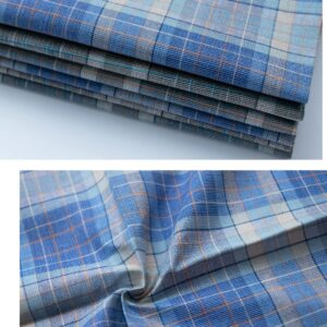 CoCoUSM Mens Cotton Handkerchiefs Plaid Handkerchief for Men Pocket Squares 3PCS