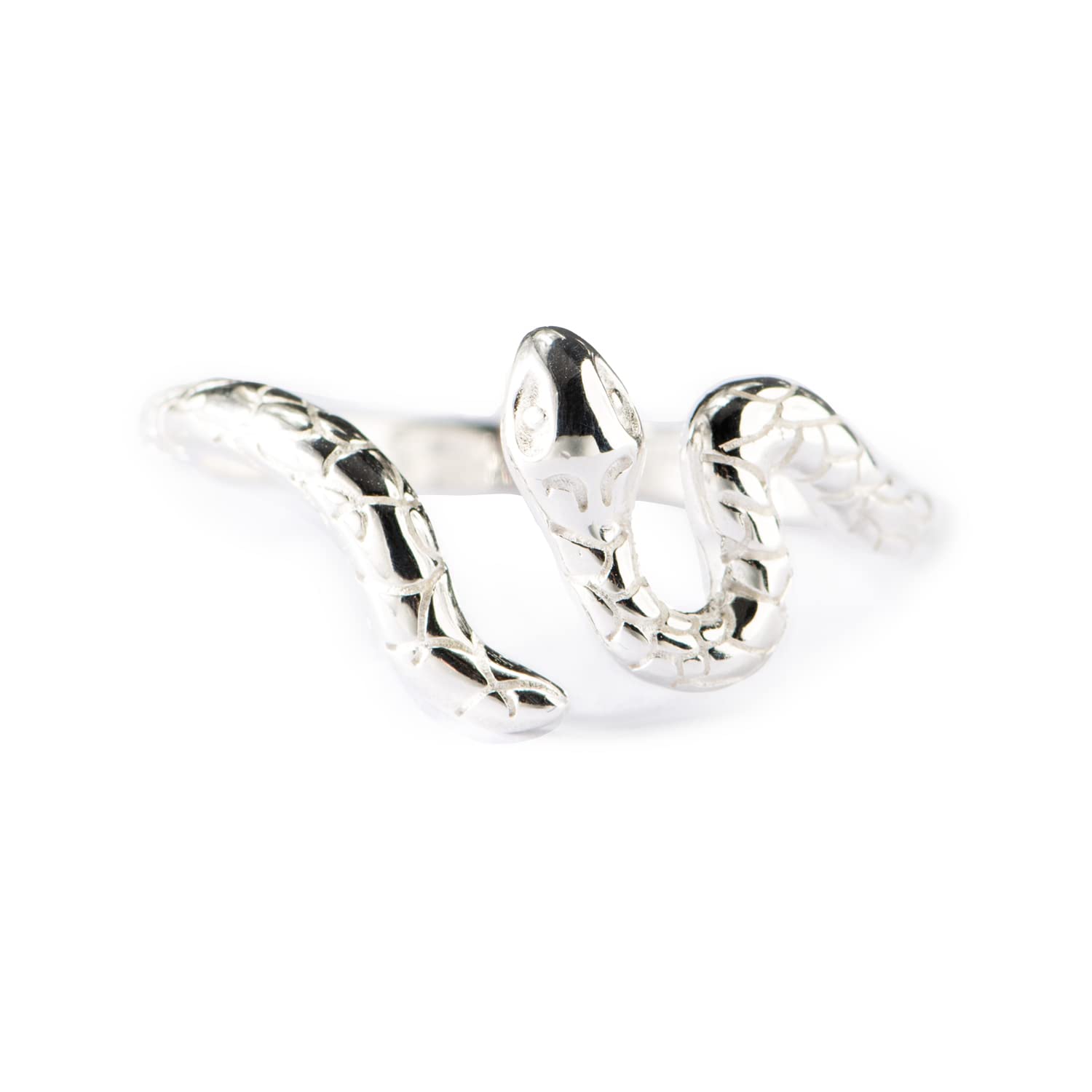 Story Jewellery Sterling Silver Snake Promise Rings for Women, Dainty Serpent Wrap Rings for Women, Jewelry Gifts for Her, Birthday Christmas Valentines Gifts Rings for Women (US Size 05)