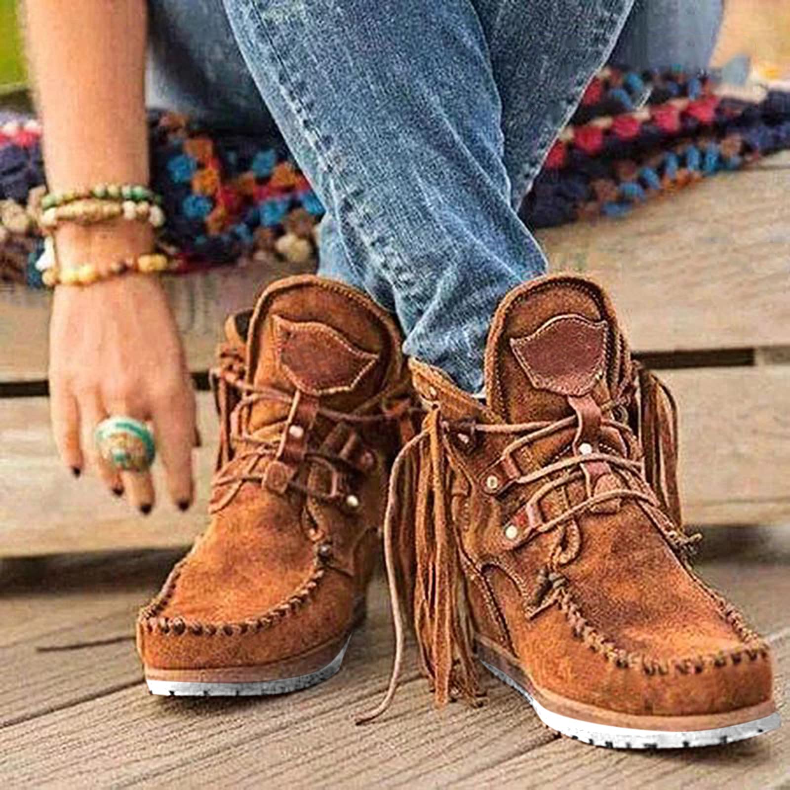 Womens Sandals, Snow Boots for Women Waterproof Women Heels Cute Boots Wide Width Shoes Size 10 Booties Size 11 Summer Boots Running Shoes for Women Brown