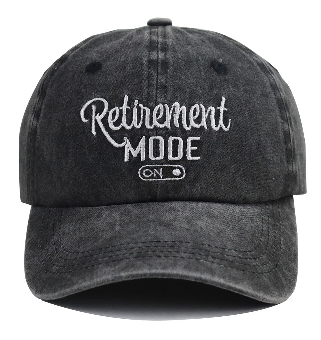 Retirement Gag Gifts for Women Men, Adjustable Vintage Cotton Retired Hats, Funny 50th 60th 70th 80th 90th Birthday Baseball Cap for Mom, Dad, Grandma, Grandpa, Friends, Teacher, Army, Police Black