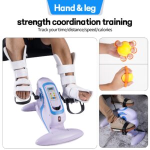 Ps Motorized Pedal Exerciser Bike,Nimi Electric Pedal Exercise Bikes Physical Therapy Workouts Peddler Exerciser Assisted Recovery Equipment for Legs, Knees, Feet.