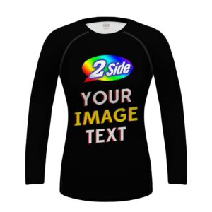 O2TEE Women's Make Your OWN Vibrant Creative Print Party T-Shirt Fitness Workout Graphic Holiday Tops, Black,M