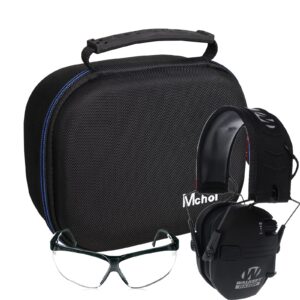 Mchoi Shockproof Carrying Case Fits for Walker's Razor Slim Electronic Muffs Earmuffs, Case Only