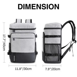 40 Cans Backpack Cooler Leakproof Lightweight Insulated with 3 Ice Pack for Coolers Long Lasting for Lunch Picnic Fishing Hiking Camping Park Beach