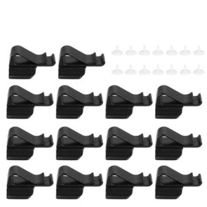 14pcs golf club organizers clip, bag clips on putter clamp holder organizer durable plastic black putting for men women golfer