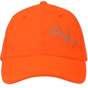 EDTREK Womens Performance Cap Hat with Ponytail Hole - Camo and Blaze Orange Hunting Hats (Blaze Orange), One Size