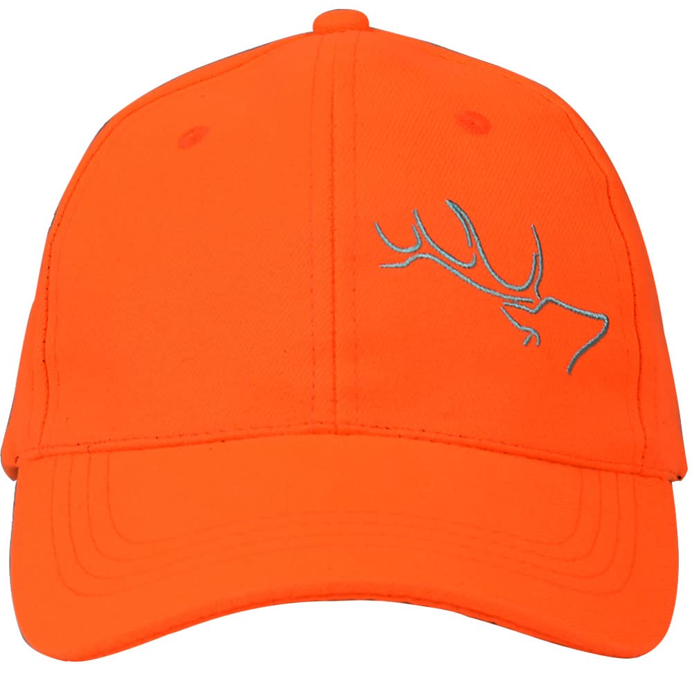 EDTREK Womens Performance Cap Hat with Ponytail Hole - Camo and Blaze Orange Hunting Hats (Blaze Orange), One Size