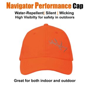 EDTREK Womens Performance Cap Hat with Ponytail Hole - Camo and Blaze Orange Hunting Hats (Blaze Orange), One Size