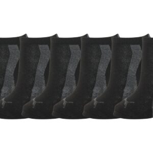 PUMA Men's 6-Pack Low Cut Socks, Charcoal/Black, 10-13 US