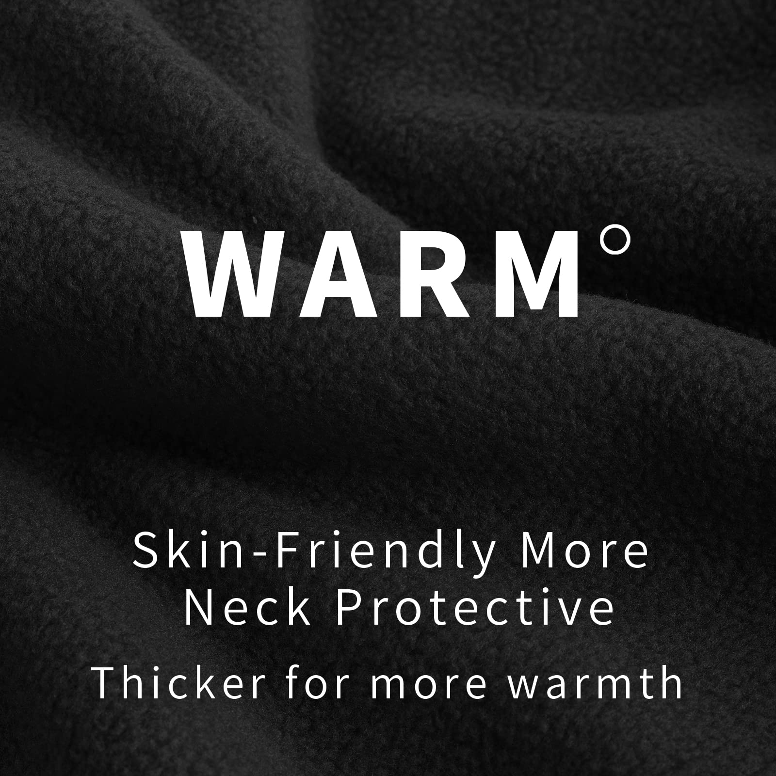 Achiou Ski Mask for Men Women, Winter Balaclava Warm Windproof Face Mask, Full Head Cover Scarf Neck for Cold Weather Black