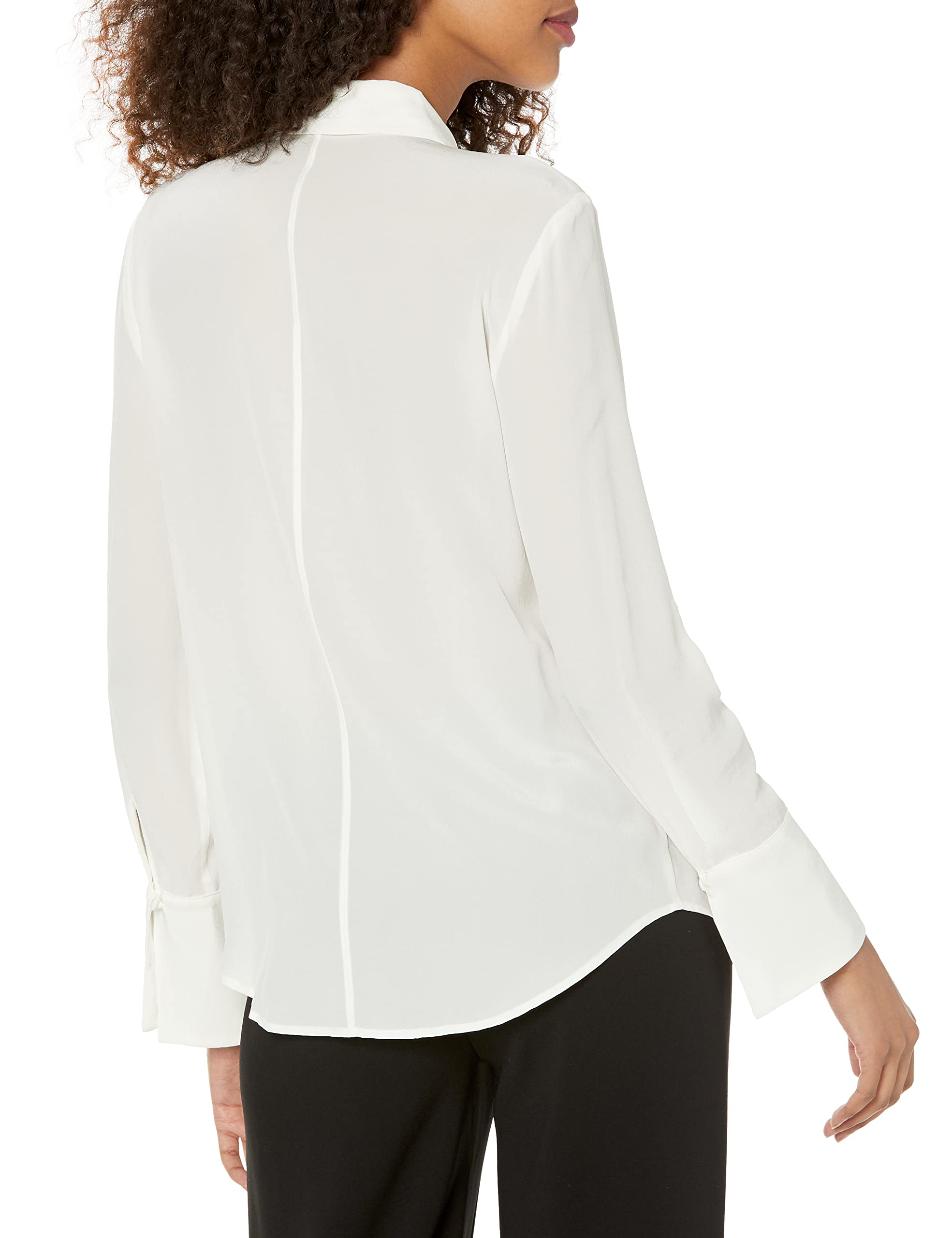 Club Monaco Women's Helek Shirt, Blanc de Blanc, X-Large