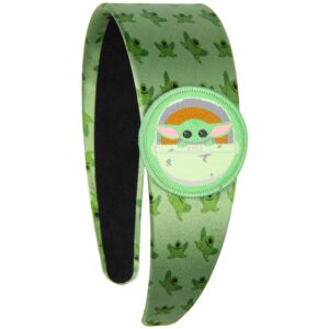 bioworld star wars the mandalorian grogu and frogs baby yoda headband for women and girls'