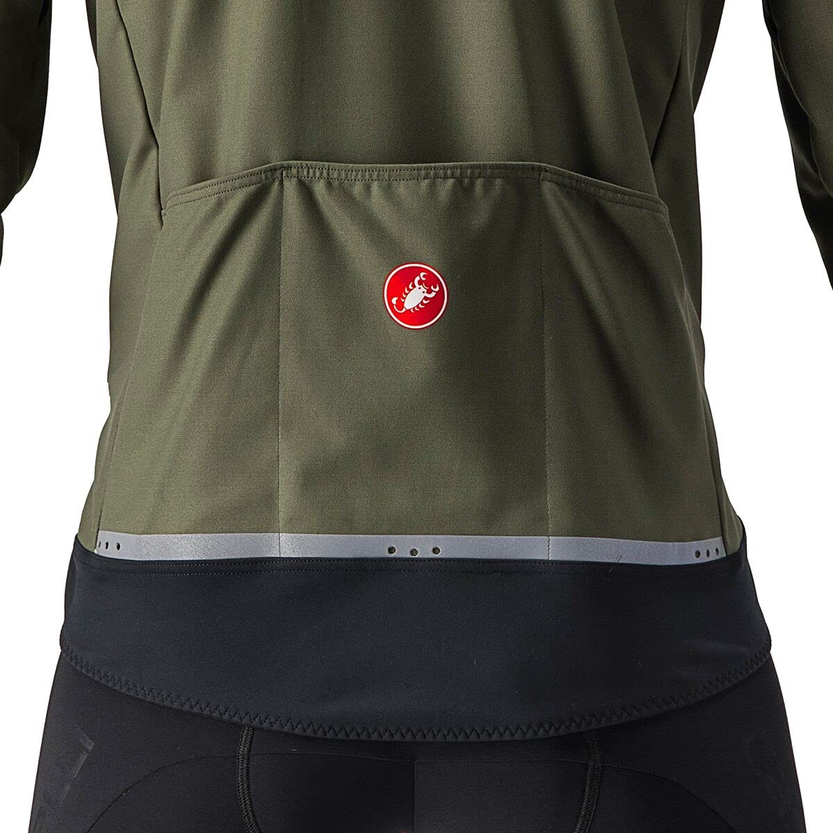 Castelli Unlimited Perfetto Ros 2 Jacket - Men's Military Green/Goldenrod, S