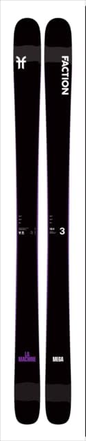 Faction La Machine Mega Skis, Black, 184, FCSKW23-LAM3-ZZ-184-1