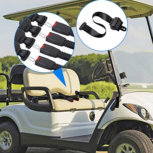 Toriexon Universal Golf Cart Seat Belt Kit, Seat Belts Kit 4 Passengers (2+2), Retractable Golf Cart Seat Belts Fits 4-Seats Golf Car for EZGO, Yamaha Club Car