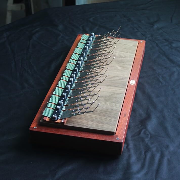 ZSDM Array Mbira 96 Keys 4 Octaves Chromatic Scale Finger Piano Rose Wood