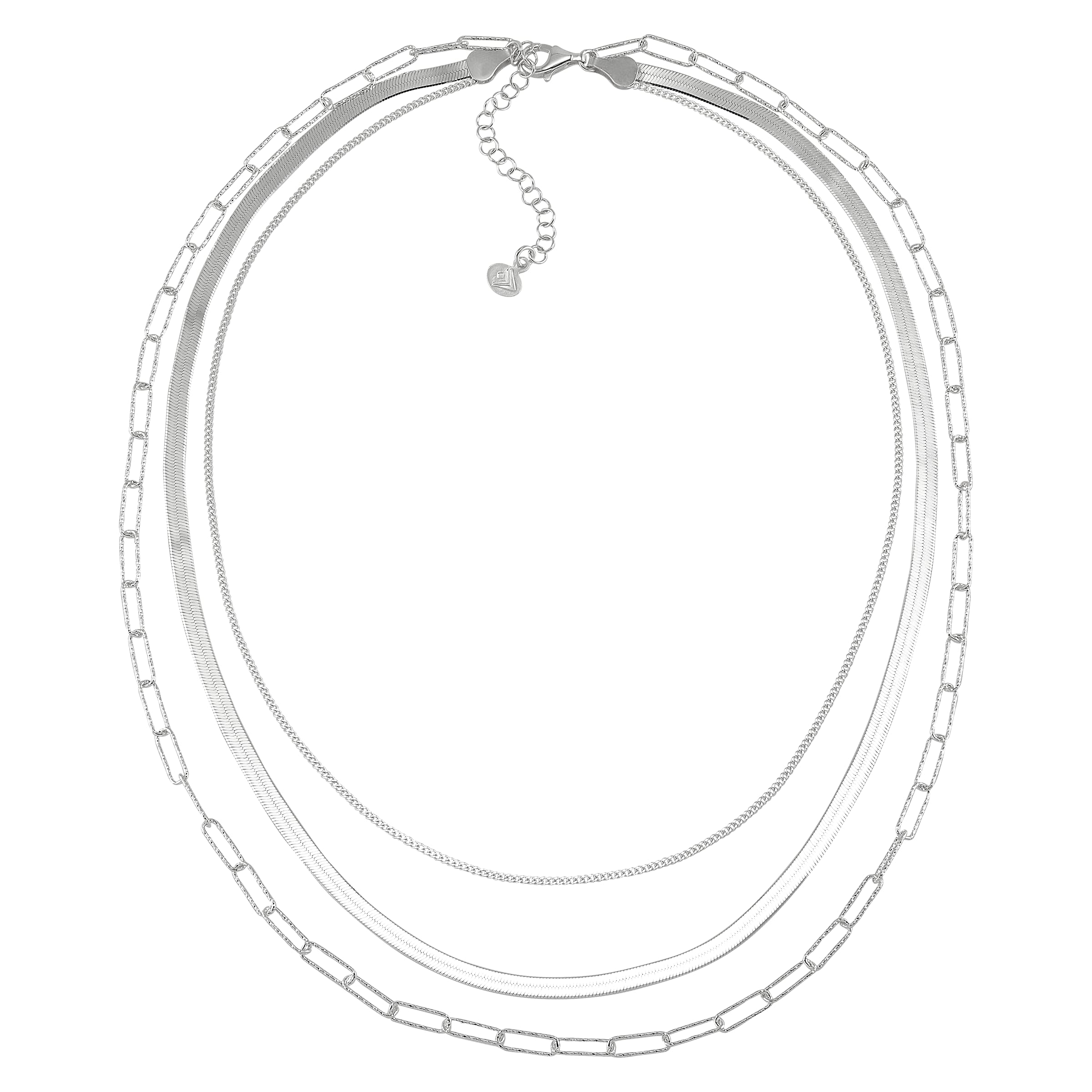 Silpada 'Power of Three' Sterling Silver Chain Necklace, 18" + 2"