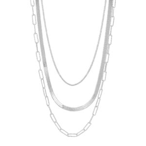 Silpada 'Power of Three' Sterling Silver Chain Necklace, 18" + 2"