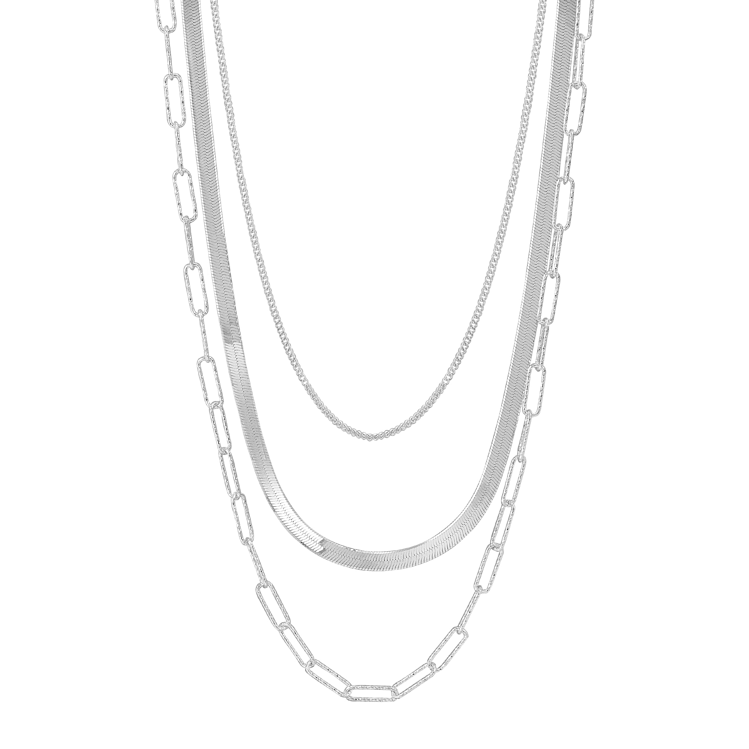 Silpada 'Power of Three' Sterling Silver Chain Necklace, 18" + 2"