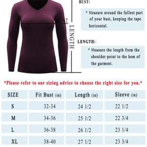 CADMUS Women Long Sleeve Shirt for Workout Dry Fit Yoga Tee Shirts, 3 Pack, Black, Grey, Navy Blue,Large