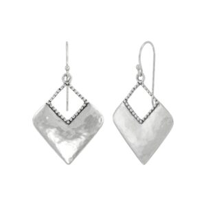 Silpada 'Kite' Sterling Silver Drop Hoop Earrings