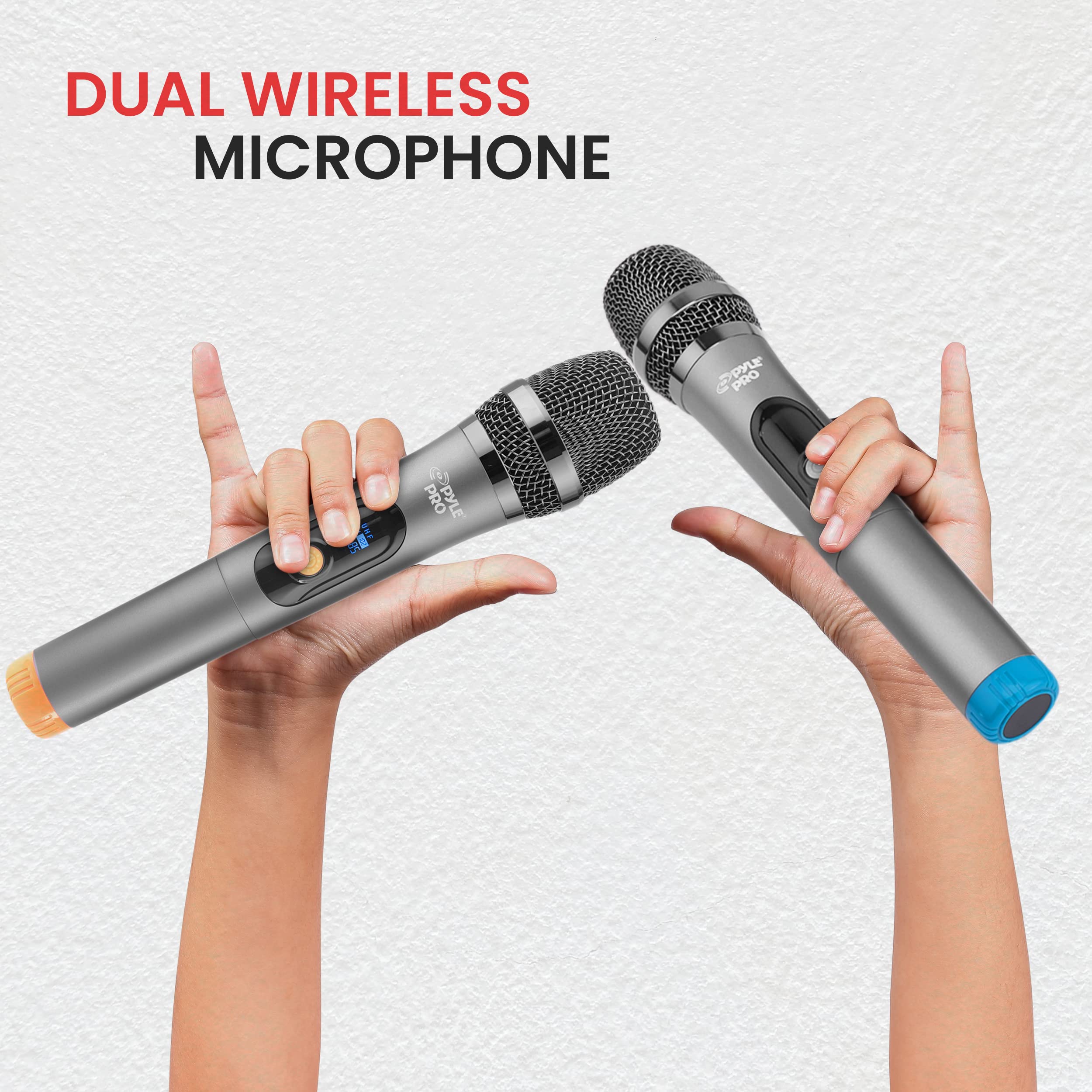 Pyle Portable Wireless BT Streaming Karaoke Machine Loudspeaker with Touch Screen and Wireless Microphone, Wheels and Handle Bar, Supports USB/SD/MMC/PC/TV / MP3 / Mobile Phone, etc.