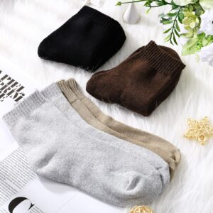 Jecery 60 Pairs Thermal Winter Socks Warm Socks for Men and Women Bulk Winter Socks Cold Weather Boot Sock Bulk Pack Donation Charity Care Bundle Warm Gift (Classic Colors)