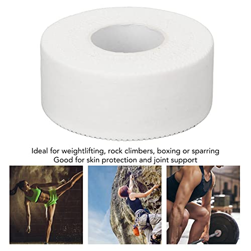 Demeras Sports Tape, Strong Adhesion Shock Absorption Skin Friendly First Aid Injury Bandage Breathable Cotton for Rock Climbing for Bats(2.5cm/1.0in)