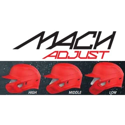 Rawlings | MACH Adjust Face Guard | Adjustable Extension Piece | Black | Left-Handed Batter