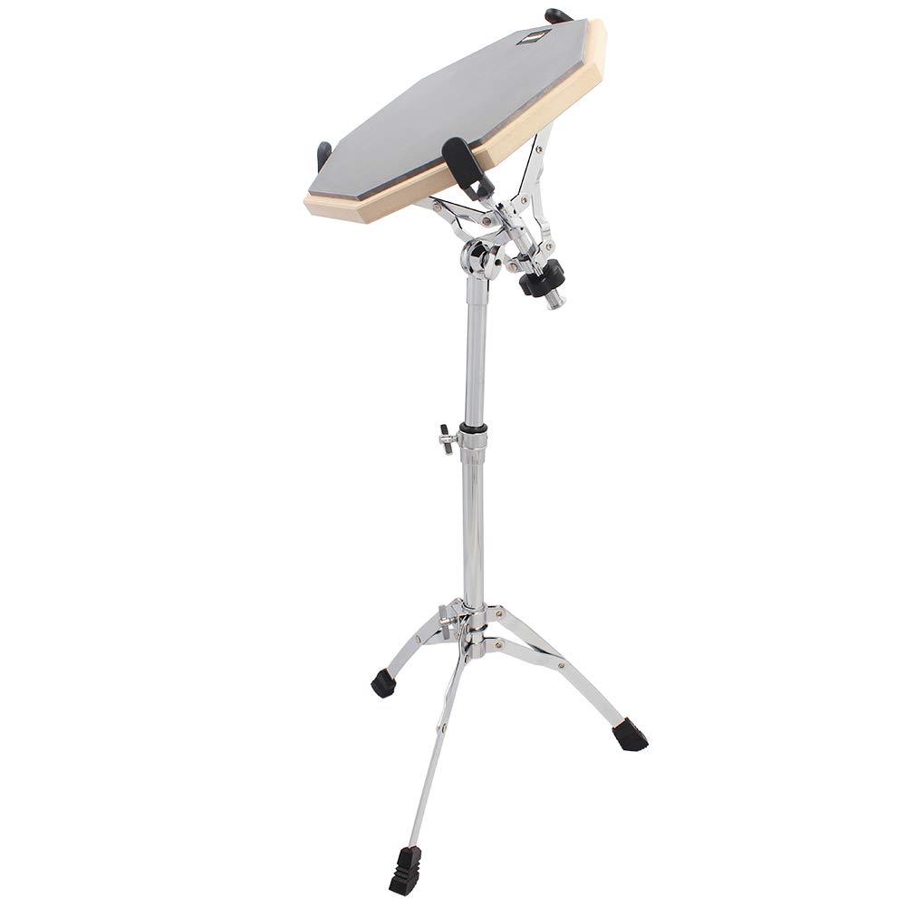 Ochine Snare Drum Stand Drum Pad Stand Kit Snare Stand Practice Pad Stand Adjustable Snare Stand Double Braced Tripod Practice Snare Drum Stand for 10-15 Inch Drum Pad, Snare Drum Beginners