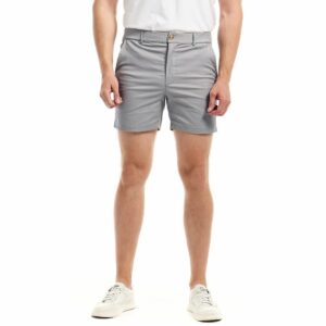 aimpact mens 5.5 inch inseam short shorts casual stretch shorts for men hybrid shorts(grey l)