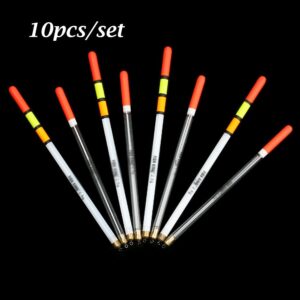 unband 10Pcs 2.0/3.0g Plastic Flotteur Buoy Clear Fishing Floats Floating Stem Tubes Kits Tackle Accessories (Size : Transparent 3.0)