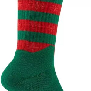 Nike Elite Basketball Christmas Socks Large (Fits Men Size 8-12) Green, Red DA5097-312