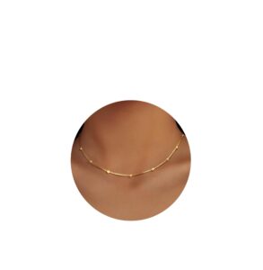 mjartoria dainty choker necklace for women 14k gold plated minimalist chain choker necklace trendy satellite bead choker jewelry gifts