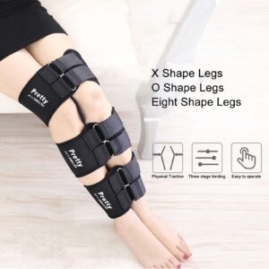 RiToEasysports 3Pcs Legs Posture Corrector, Stretch Cotton Shaping Straightening Leg Correction Belt Band with Pad for X Leg O Leg(XXL) Body Care