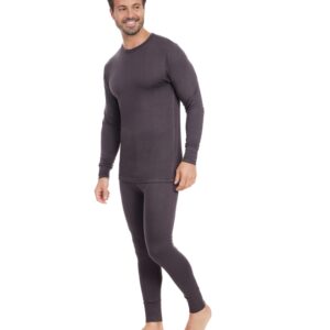 Men's Long Johns Thermal Underwear | Fleece Lined Base Layer Bottoms- 3 Pack