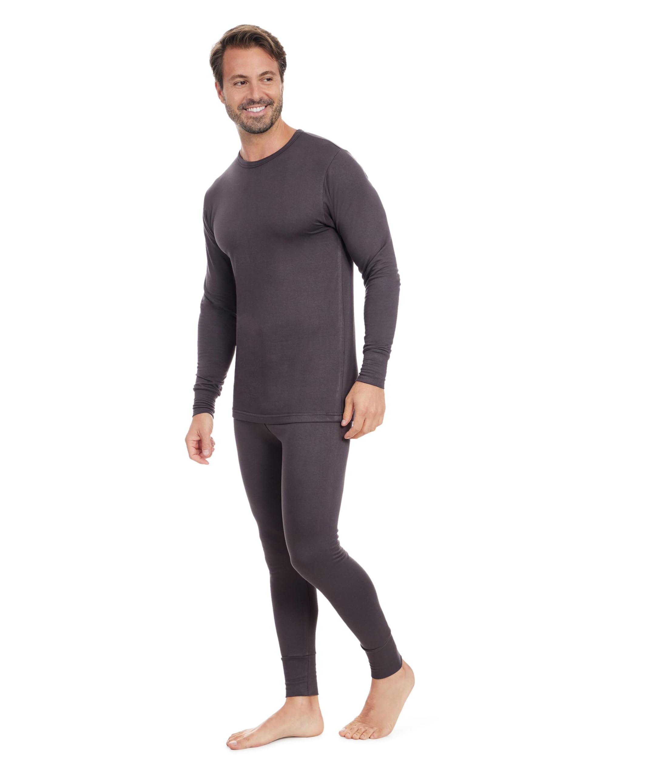 Men's Long Johns Thermal Underwear | Fleece Lined Base Layer Bottoms- 3 Pack