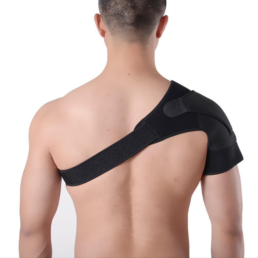 HKSICHENGKEJI Shoulder Support Brace Shoulder Protection Belt Adjustable Shoulder Wrap Sports Shoulder Brace Shoulders Pad for Injury Prevention in Sports, Dislocated Joint, Sprain, Soreness