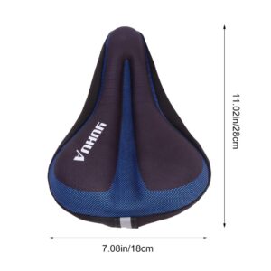 BESPORTBLE 2pcs Bicycle Seat Cover Bike Seat Backrest Gel Bike Covers Cushion Cycling Accessories Pad Cover Silicone Gel Bike Cover Replacement Gel Covers Sponge Cover 3D Thicken Saddle