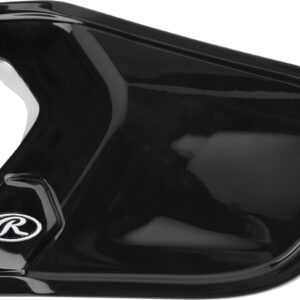 Rawlings | MACH Adjust Face Guard | Adjustable Extension Piece | Black | Left-Handed Batter