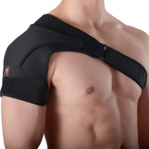 HKSICHENGKEJI Shoulder Support Brace Shoulder Protection Belt Adjustable Shoulder Wrap Sports Shoulder Brace Shoulders Pad for Injury Prevention in Sports, Dislocated Joint, Sprain, Soreness