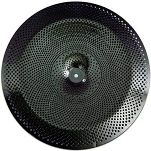 low volume china cymbal, 18 inches practice china cymbal, quiet china cymbal (18″, black)