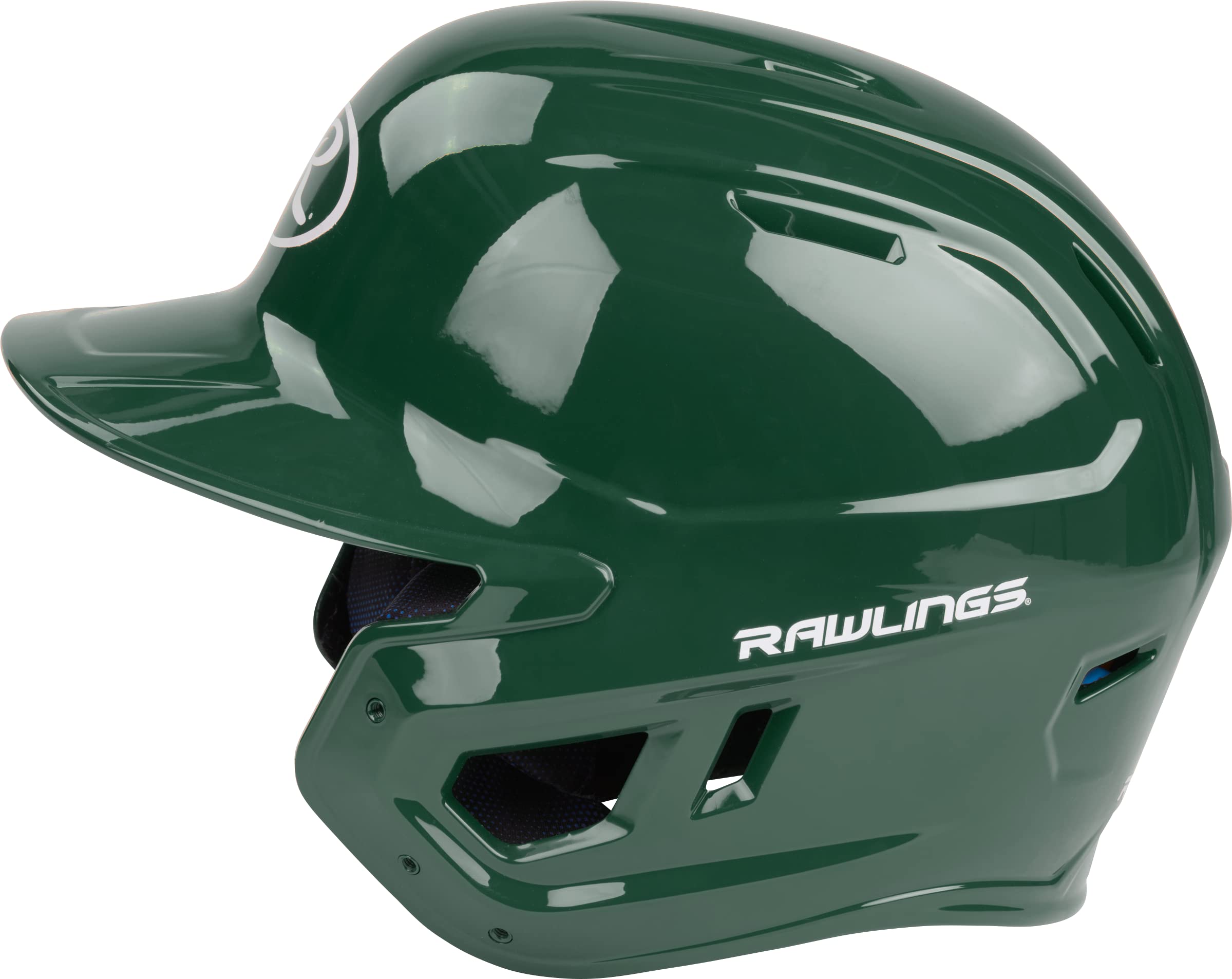 Rawlings | MACH Batting Helmet | Gloss Dark Green | Senior (6 7/8" - 7 5/8")