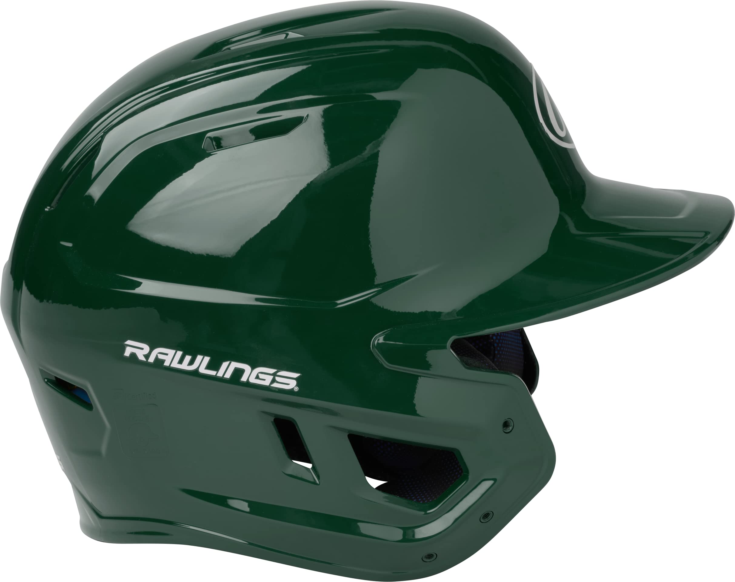 Rawlings | MACH Batting Helmet | Gloss Dark Green | Senior (6 7/8" - 7 5/8")